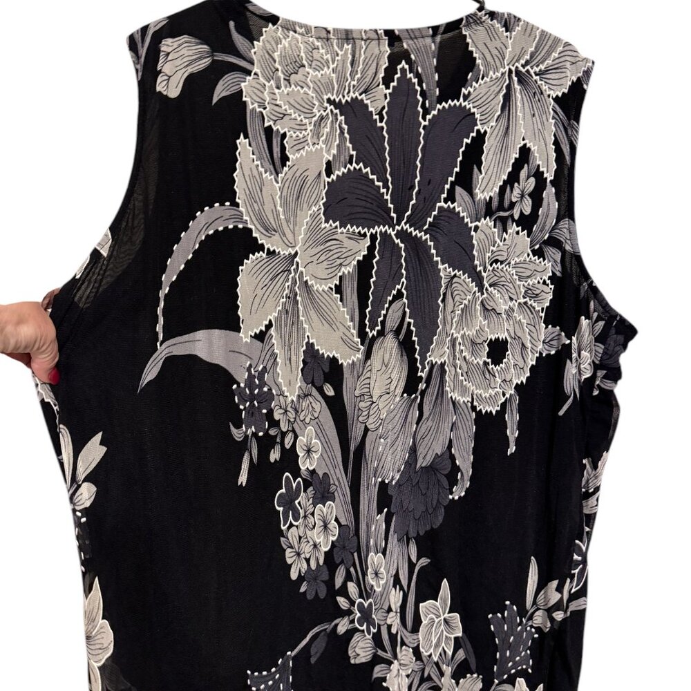 GORGEOUS TOP w/RHINESTONE DETAIL 3X PLUS #Y - Picture 6 of 9